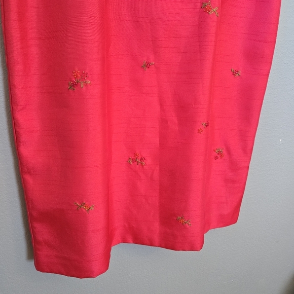 Dress Barn 6 Pink Floral Beaded Vintage Y2K Dress - Picture 3 of 7